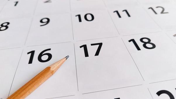 Photo, calendar, schedule, pencil, 