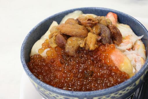 函館の海鮮丼 北海道,函館,函館市の写真素材