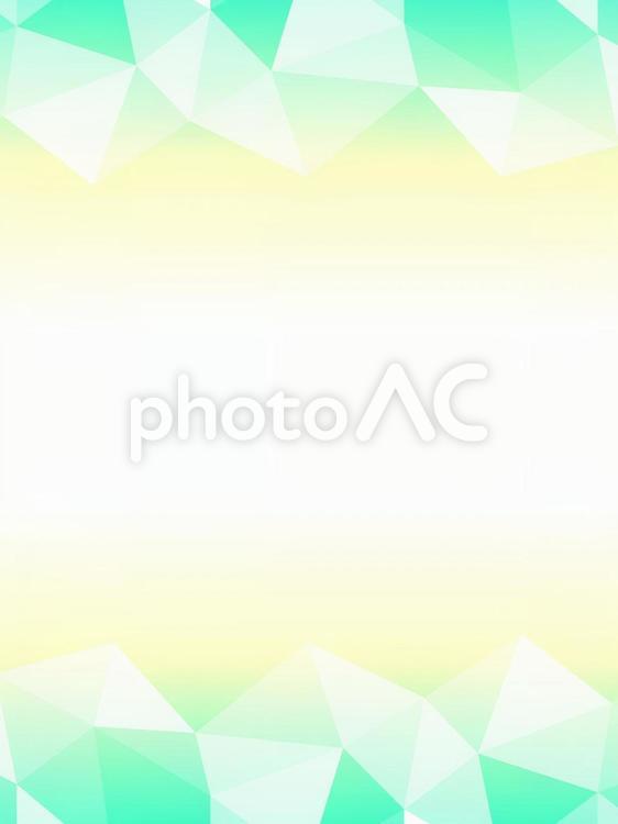 ポリゴン風背景素材（グリーン＆イエロー02） ポリゴン,モザイク,幾何学の写真素材