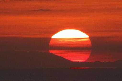 夕日 夕日の写真