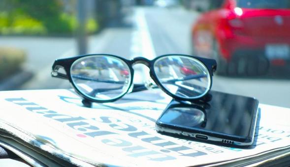 MY BUSINESS TOOLS ビジネス,スマホ,メガネの写真素材