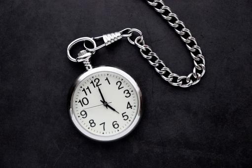 Photo, pocket watch, time, silver, 