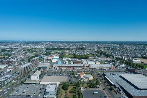 茨城県水戸市 2025.8月撮影(東側) 茨城県水戸市 2025.8月撮影(東側) 茨城県,水戸市,都市の写真素材
