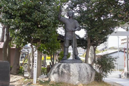 日本武尊 銅像 日本武尊,銅像,やまとたけるのみことの写真素材