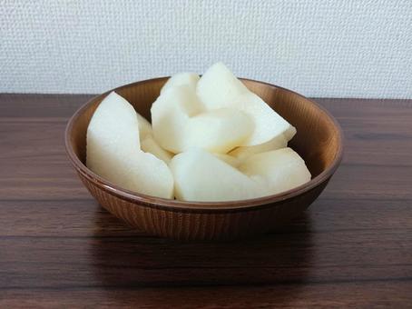 カット済みの梨 カット済みの梨 梨,果物,デザートの写真素材