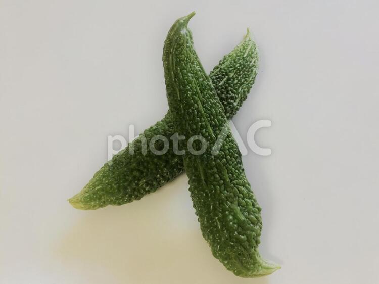 沖縄の夏野菜ゴーヤー（にがうり） ゴーヤー,にがうり,沖縄の写真素材