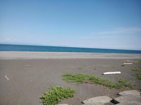 海と空と砂浜 海と空と砂浜の写真