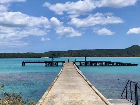 Photo, sea, swimming in the sea, pier, 