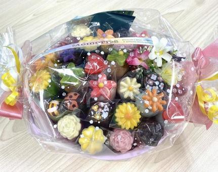 チョコレートの花束 チョコ,花,花束の写真素材