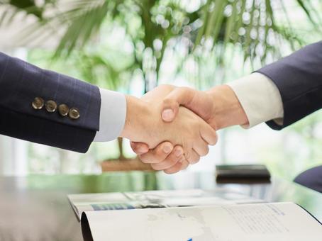 Business image / handshake, handshake, hợp đồng đã ký, nhà kinh doanh, JPG