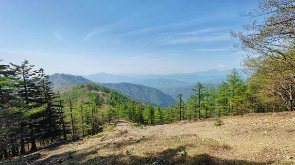雲取山 アウトドア,登山,トレッキングの写真素材