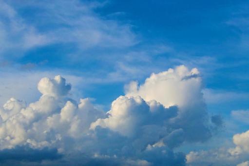 真夏の雲・青い空白い雲 真夏の雲・青い空白い雲の写真