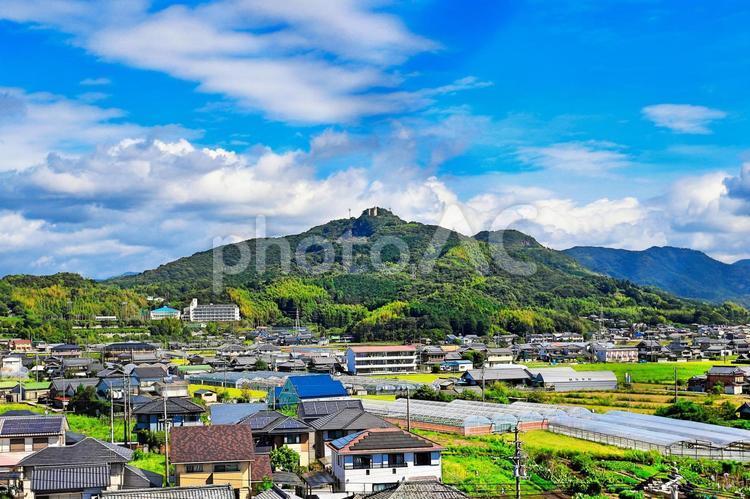 高知県香南市の風景 高知,香南市,野市の写真素材