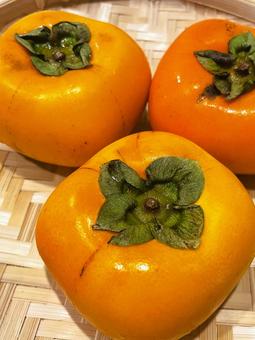 たねなし柿（和歌山県産）３３ 柿,たねなし柿,甘柿の写真素材