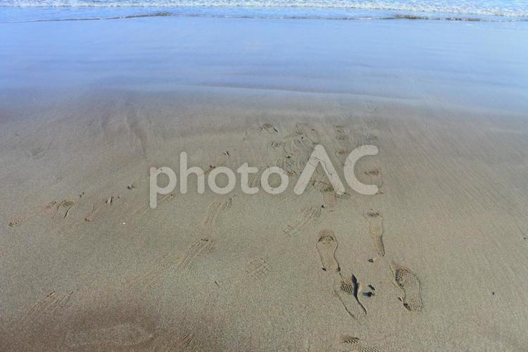 砂浜と海 砂浜,海,浜辺の写真素材
