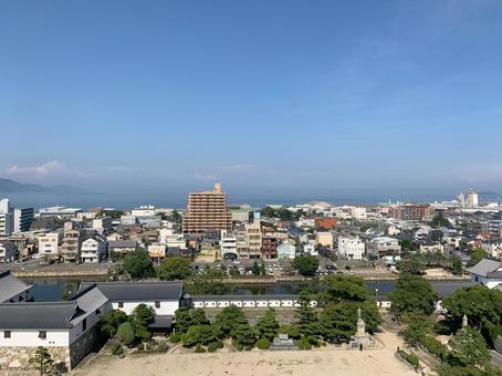 North side of Imabari Castle, JPG