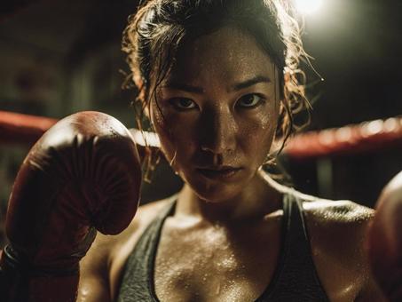カッコいいボクサー女性 カッコいいボクサー女性の写真