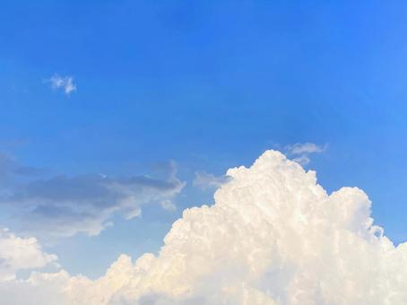 夏空 夏空 夏空,入道雲,雲の写真素材
