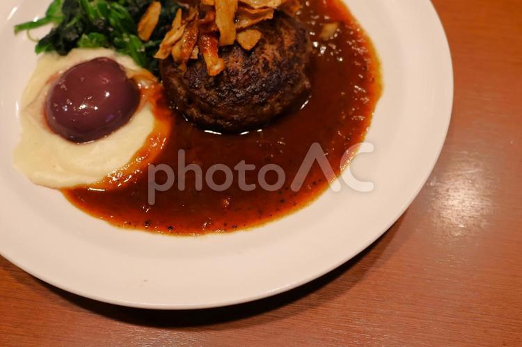 フレンチのごぼうのチップのハンバーグ 背景,フレンチ,ごぼうの写真素材