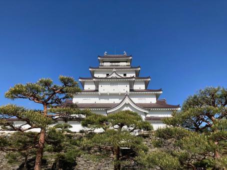福島県 鶴ヶ城(会津若松城) 福島県 鶴ヶ城(会津若松城) お城,会津若松,鶴ヶ城の写真素材