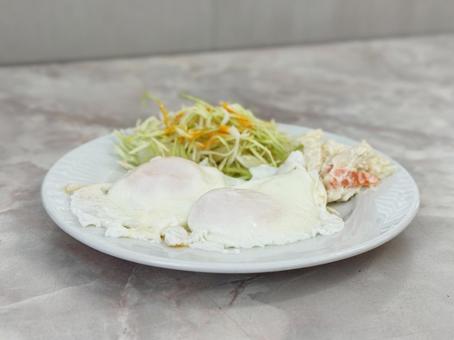目玉焼き 目玉焼き 目玉焼き,玉子,卵の写真素材