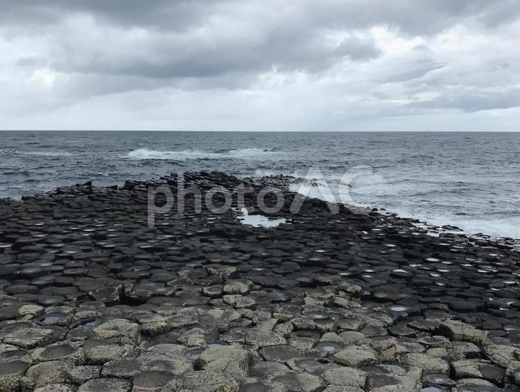 北アイルランドジャイアンツ・コーズウェー 北アイルランド,アイルランド,ジャイアンツコーズウェーの写真素材
