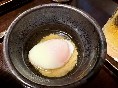 温泉卵 おんたま 温泉卵 おんたま 温泉卵,温玉,温度卵の写真素材