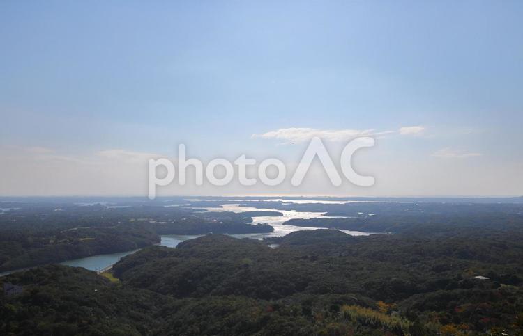三重県　志摩の英虞湾の景色 日本,三重,三重県の写真素材