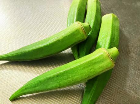調理前のオクラ 調理前のオクラ オクラ,野菜,夏野菜の写真素材