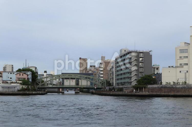 隅田川　街並み 住居,街並み,清澄白川の写真素材