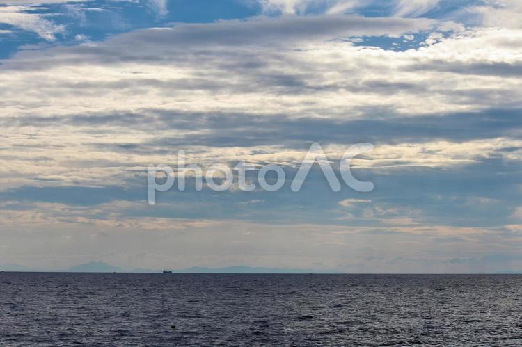 日本海　空と雲 風景,景色,日本海の写真素材
