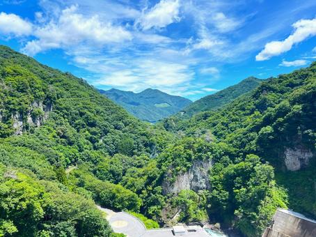 Hình ảnh, đập yamba, hẻm núi agatsuma, thung lũng, 