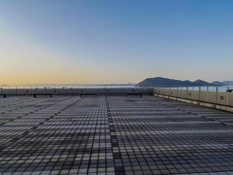 【香川県】高松市・高松港 高松港,サンポートホール屋上広場,高松市の写真素材
