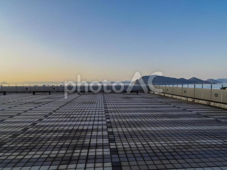 【香川県】高松市・高松港 高松港,サンポートホール屋上広場,高松市の写真素材