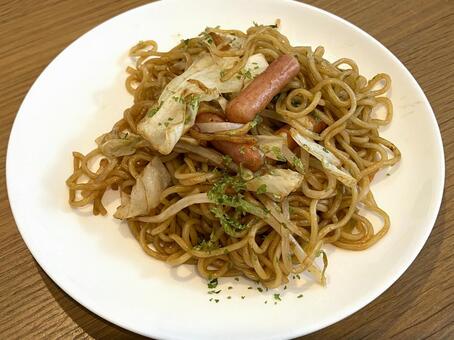 焼きそば 焼きそば,キャベツ,もやしの写真素材