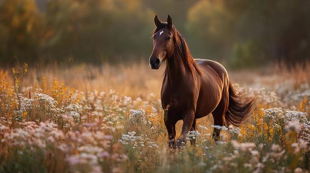 輝く毛並みを持つ馬の横顔 輝く毛並みを持つ馬の横顔の写真