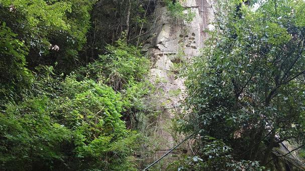 岡山県-豪渓-天柱の写真