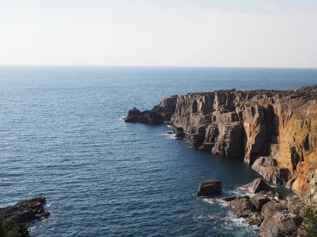 三段壁 三段壁 海,岬,絶景の写真素材