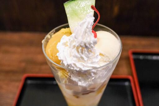 甘味茶房かすがの芋あんみつパフェ 芋あんみつパフェ,パフェ,かすがの写真素材