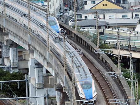新幹線 新幹線 新幹線,超特急,電車の写真素材