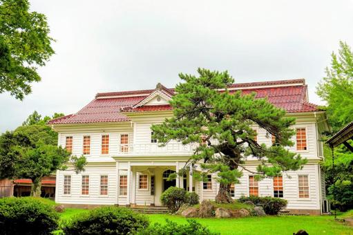 島根・隠岐道後の隠岐郷土館 隠岐郷土館,旧周吉外三郡役所舎,道後の写真素材