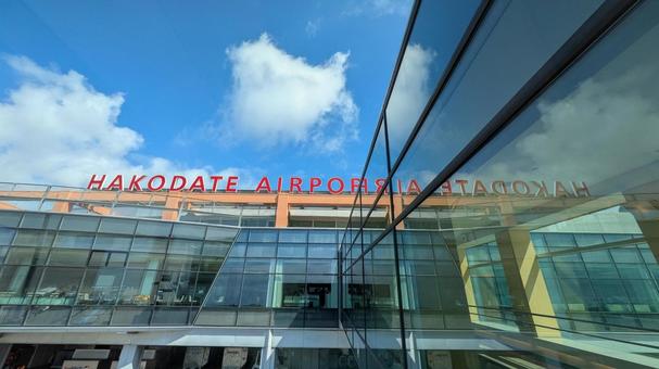 北海道函館市 函館空港 青空 北海道函館市 函館空港 青空の写真
