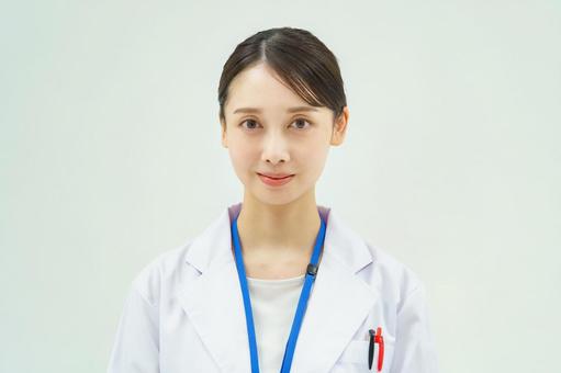 Female in a white coat, JPG Female in a white coat, a doctor, doctor, hospital, JPG
