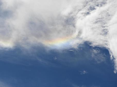 虹色の見える空 虹色の見える空の写真
