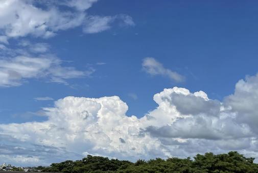 青空と雲 青空と雲の写真