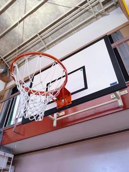 小学校のバスケットボール 小学校のバスケットボール ゴール,バスケットボール,バスケットの写真素材