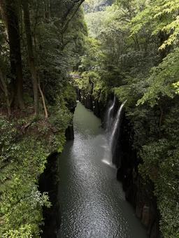 高千穂峡 高千穂峡 高千穂,宮崎,宮崎県の写真素材