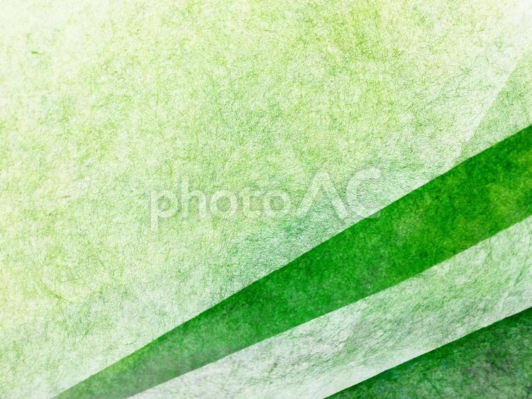 和紙　キラキラした黄緑(右下緑ライン) 和紙,紙,背景の写真素材