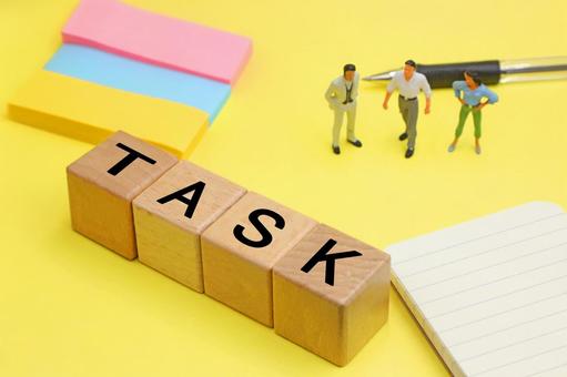 タスクと書かれたブロック タスクと書かれたブロック タスク,仕事,課題の写真素材