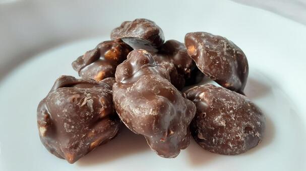 ピーナツココア菓子・1 チョコ,お菓子,ピーナッツの写真素材